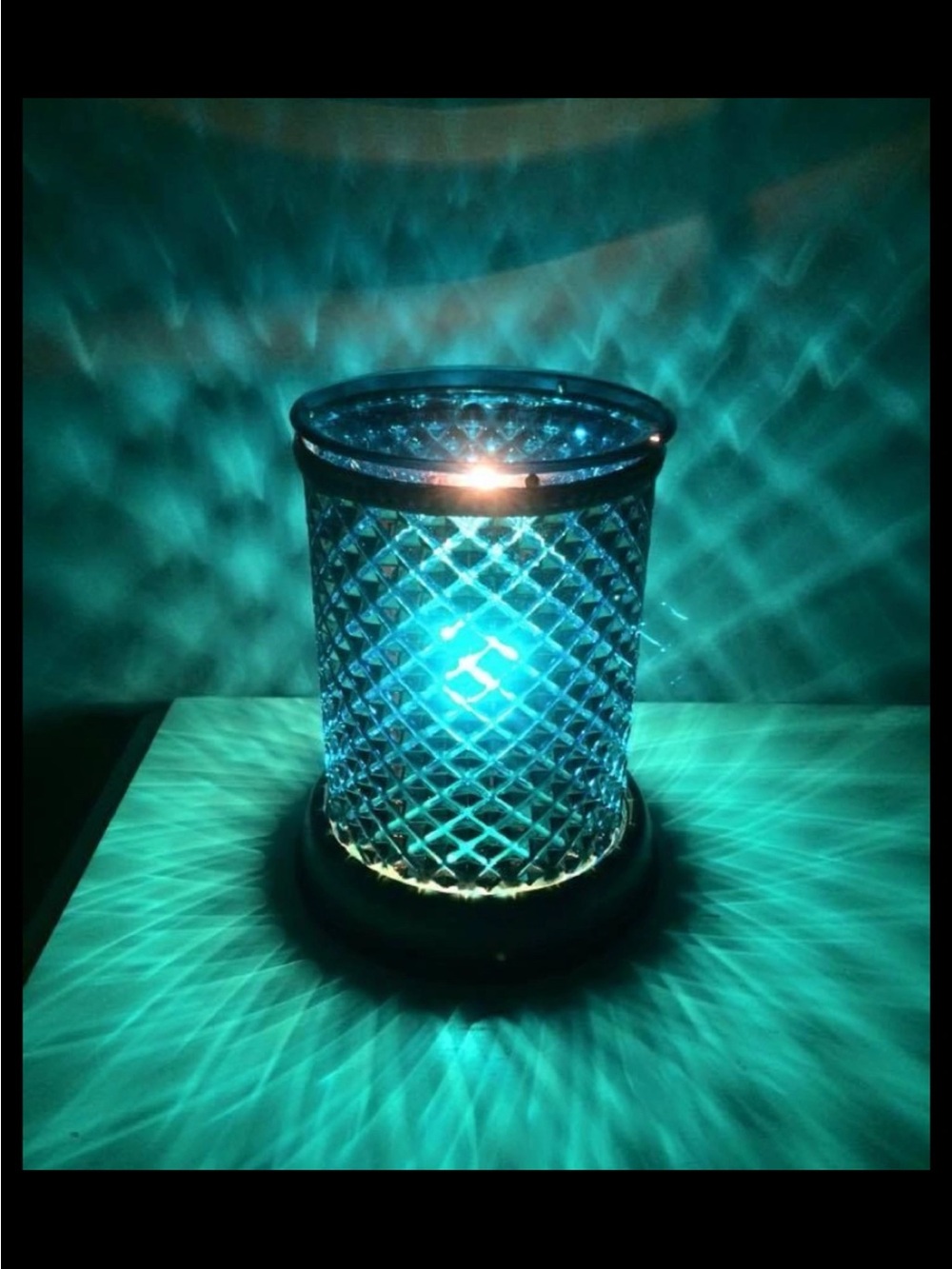 Scentsy Teal Blue Textured wax melter